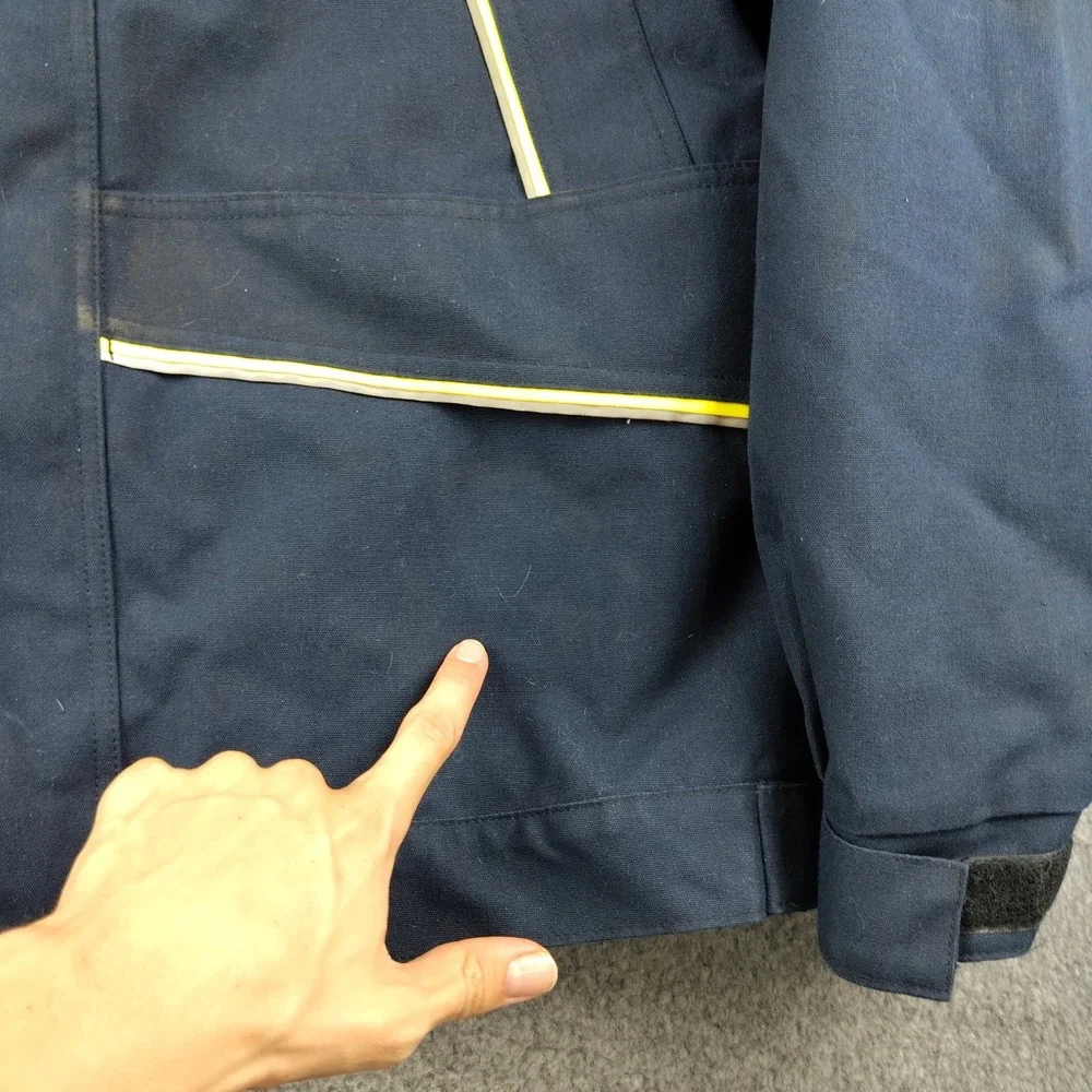 ActionWest Jacket Mens XLT Navy Blue FR Flame Resistant Coat